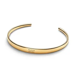 Pandora Moments Engravable Open Bangle rannekoru, keltakullattu, 564754C01