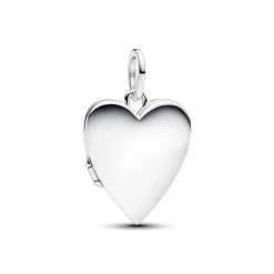 Pandora Moments Engravable Openable Heart Tag riipus, hopea, 394013C01