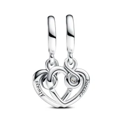 Pandora Moments Forever & Always jaettava hela, hopea, 793232C01