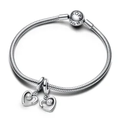 Pandora Moments Forever & Always jaettava hela, hopea, 793232C01