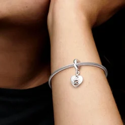 Pandora Moments Friends Forever Heart hela, hopea, 799294C01
