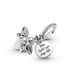 Pandora Moments Glow-in-the-dark Firefly hela, hopea, 799352C01