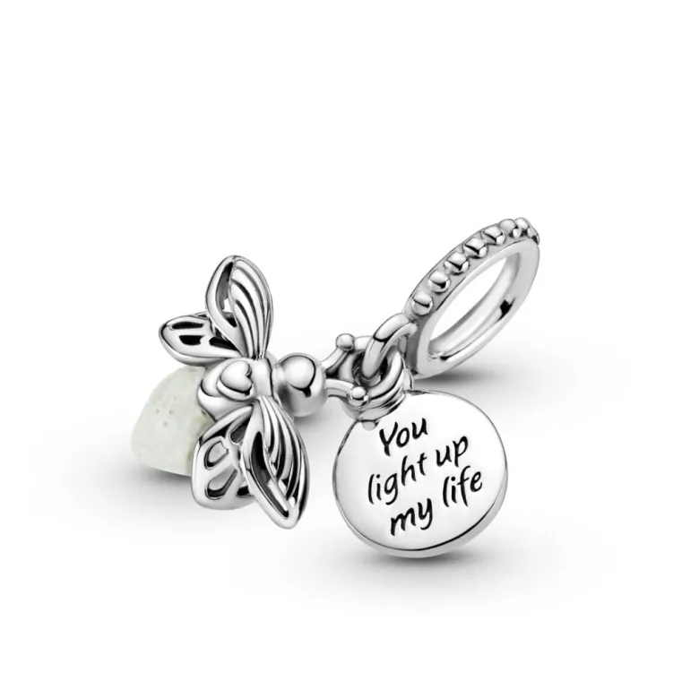 Pandora Moments Glow-in-the-dark Firefly hela, hopea, 799352C01