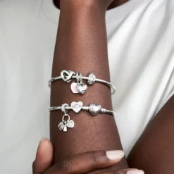Pandora Moments Heart Clasp rannerengas, hopea, 596268