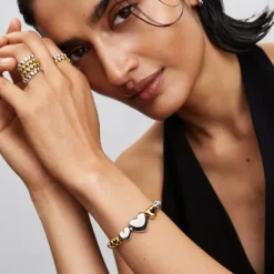 Pandora Moments Heart mini hela, hopea, 793998C00