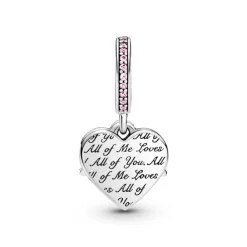 Pandora Moments Heart & Mom hela, hopea, 799402C01