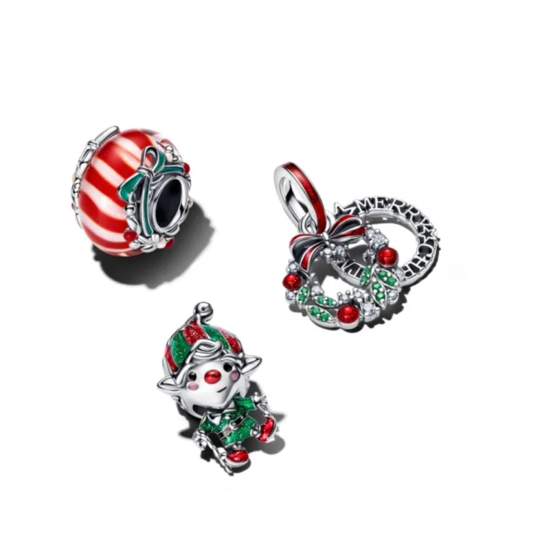 Pandora Moments Holiday Wreath Double hela, hopea, 794238C01
