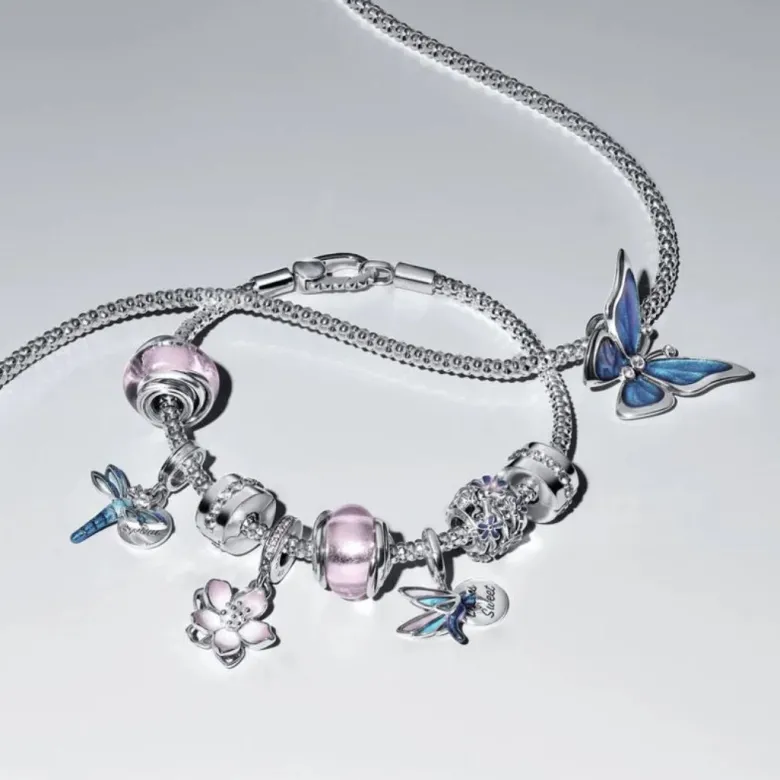 Pandora Moments Hummingbird Double hela, hopea, 793746C01