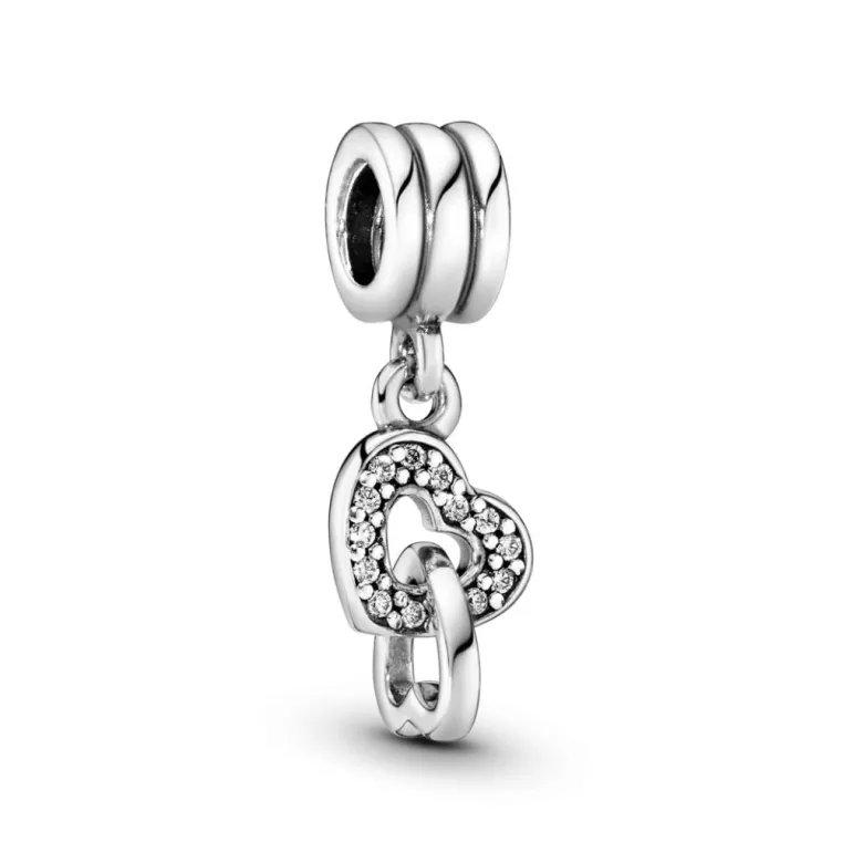 Pandora Moments Interlocking Hearts hela, hopea, 791242CZ