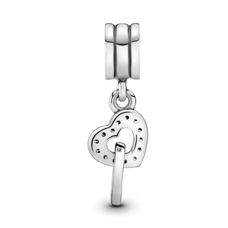Pandora Moments Interlocking Hearts hela, hopea, 791242CZ