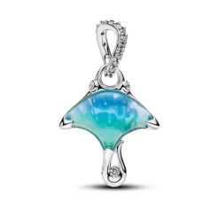 Pandora Moments Manta Ray hela, hopeaa, 794685C01