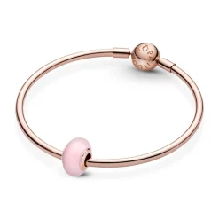 Pandora Moments Matte Pink Murano Glass hela, ruusukullattu, 789421C00