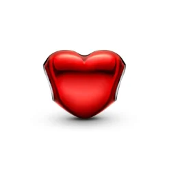 Pandora Moments Metallic Red Heart hela, hopea, 793337C02