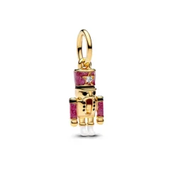 Pandora Moments Moveable Nutcracker hela, keltakullattu, 763583C01