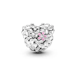 Pandora Moments Mum Daisy Heart hela, hopea, 791155C01