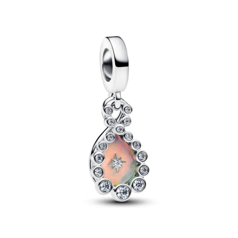 Pandora Moments Opalescent Infinity Double hela, hopea, 794251C01