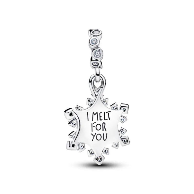 Pandora Moments Opalescent Snowflake Double hela, hopea, 794142C01