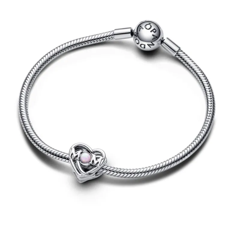 Pandora Moments Openwork Mom & Heart hela, hopea, 793233C01