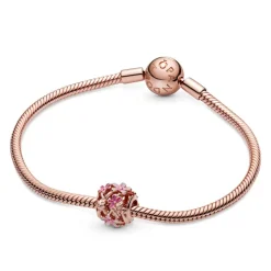 Pandora Moments Openwork Pink Daisy Flower hela, ruusukullattu, 788772C01