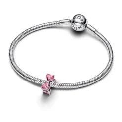 Pandora Moments Pink Bow hela, hopea, 794253C01