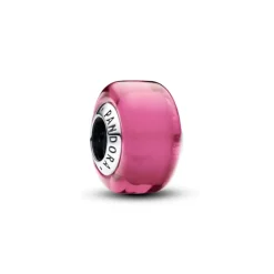 Pandora Moments Pink Mini Murano Glass hela, hopea, 793107C00