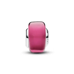 Pandora Moments Pink Mini Murano Glass hela, hopea, 793107C00