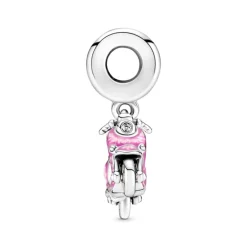 Pandora Moments Pink Scooter Dangle hela, hopea, 791057C01