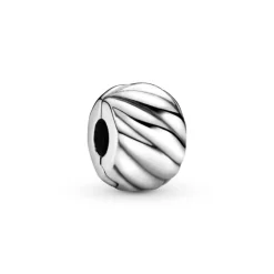 Pandora Moments Polished Feathered Clip lukkopala, hopea, 791752