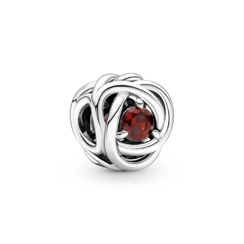 Pandora Moments Red Eternity Circle hela, hopea, 790065C06
