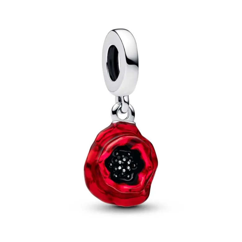 Pandora Moments Red Flower hela, hopea, 793917C01