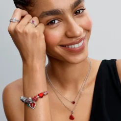 Pandora Moments Rose Heart hela, hopea, 793673C01