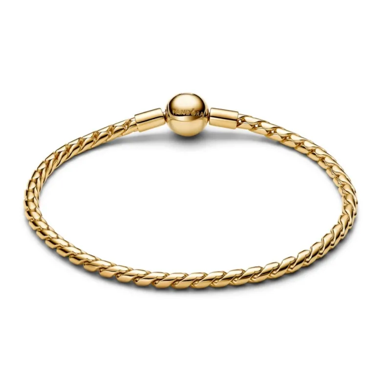 Pandora Moments Round Clasp Wing Chain rannekoru, keltakullattu, 564028C00