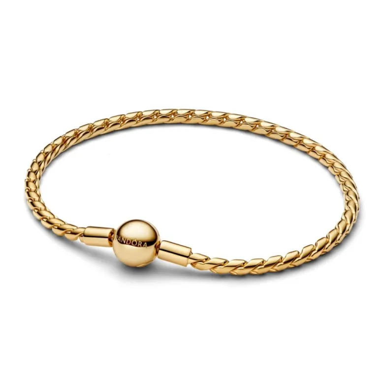 Pandora Moments Round Clasp Wing Chain rannekoru, keltakullattu, 564028C00