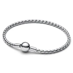 Pandora Moments Round Clasp Wing Chain rannekoru, hopea, 594028C00