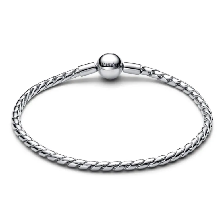Pandora Moments Round Clasp Wing Chain rannekoru, hopea, 594028C00
