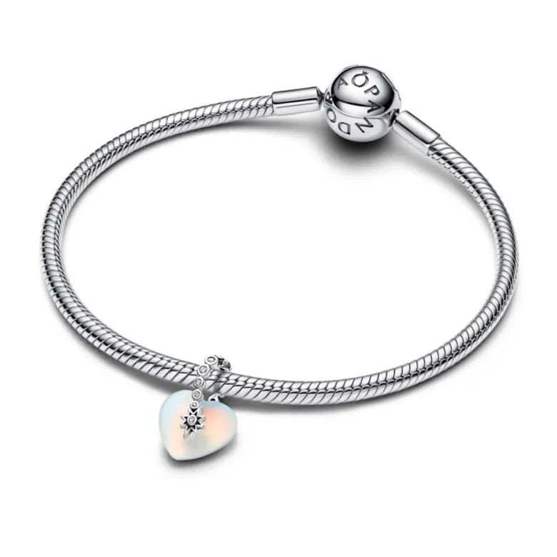 Pandora Moments Shooting Star & Heart hela, hopea, 794143C01