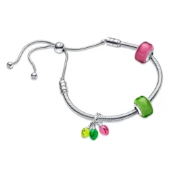 Pandora Moments Snake Chain Slider rannekoru, hopea, 599652C01-2