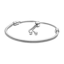 Pandora Moments Snake Chain Slider rannekoru, hopea, 599652C01-2