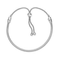 Pandora Moments Snake Chain Slider rannekoru, hopea, 599652C01-2