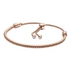 Pandora Moments Snake Chain Slider rannekoru, ruusukullattu, 589652C01-2