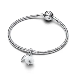 Pandora Moments Snowdrop Flower hela, hopea, 794239C01