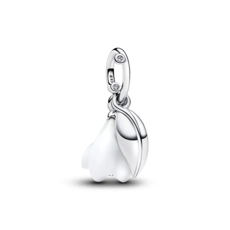 Pandora Moments Snowdrop Flower hela, hopea, 794239C01