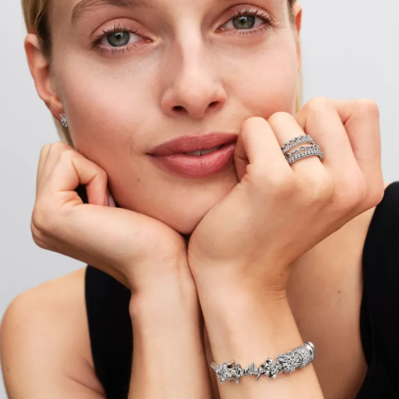 Pandora Moments Snowflake hela, hopea, 794249C01
