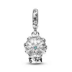 Pandora Moments Snowflake Snow Globe hela, hopea, 792369C01