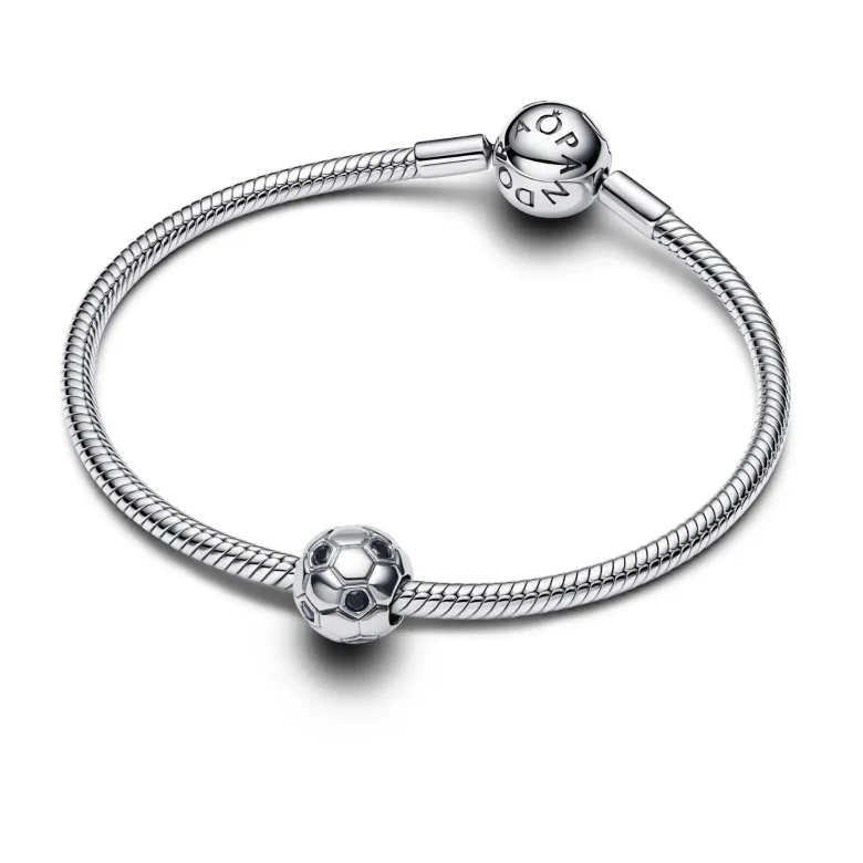 Pandora Moments Soccer Ball hela, hopeaa, 794710C01