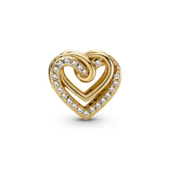 Pandora Moments Sparkling Entwined Hearts hela, keltakullattu, 769270C01