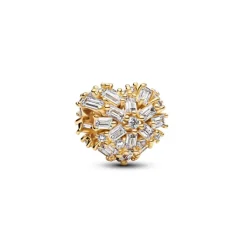 Pandora Moments Sparkling Heart hela, keltakullattu, 764240C01