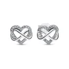 Pandora Moments Sparkling Infinity Heart korvakorut, hopea, 292667C01
