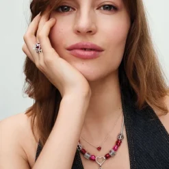 Pandora Moments Sparkling Levelled Hearts hela, hopea, 799218C02