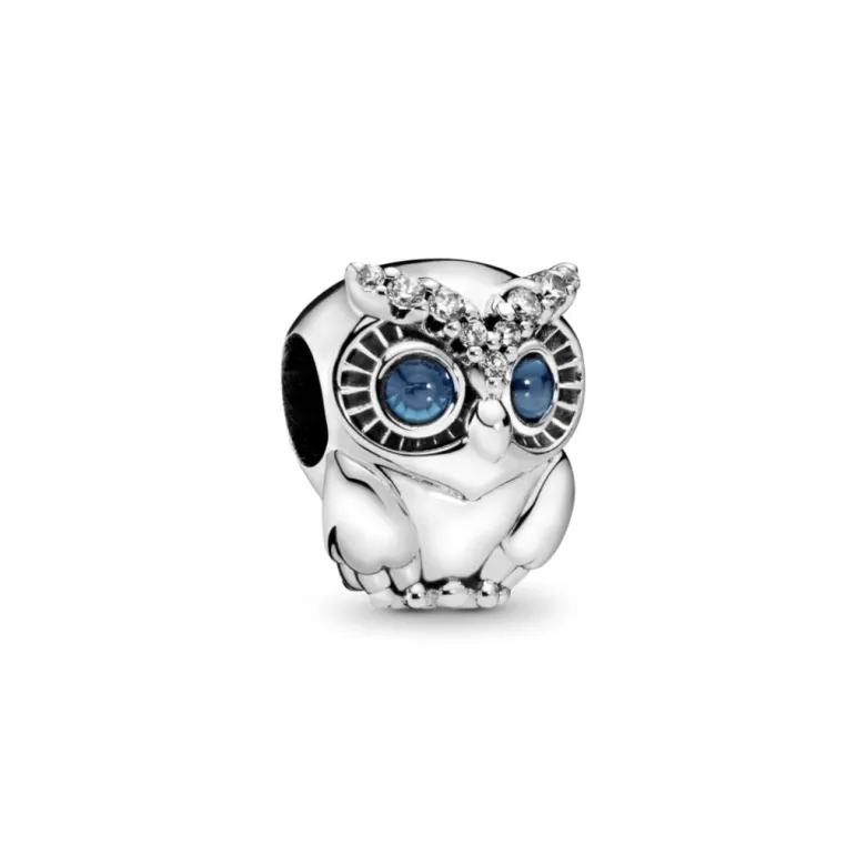 Pandora Moments Sparkling Owl hela, hopea, 798397NBCB